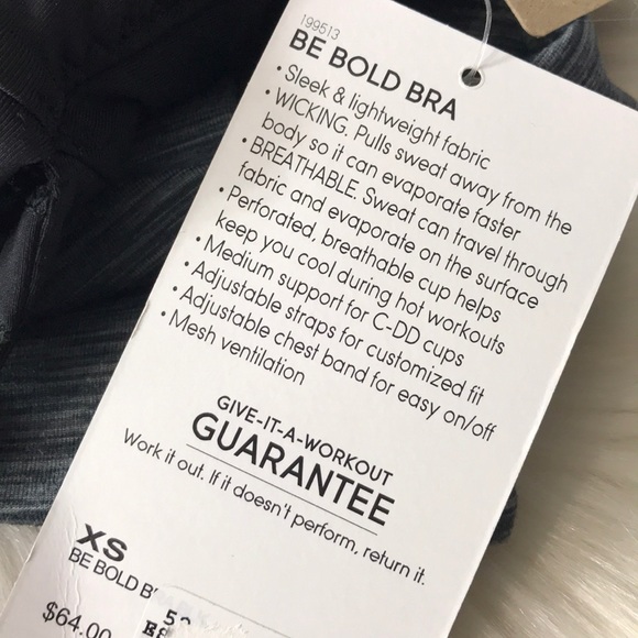 NWT Athleta Black Be Bold Bra Adjustable Straps - Picture 8 of 8